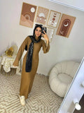 Crochet Dress Camel