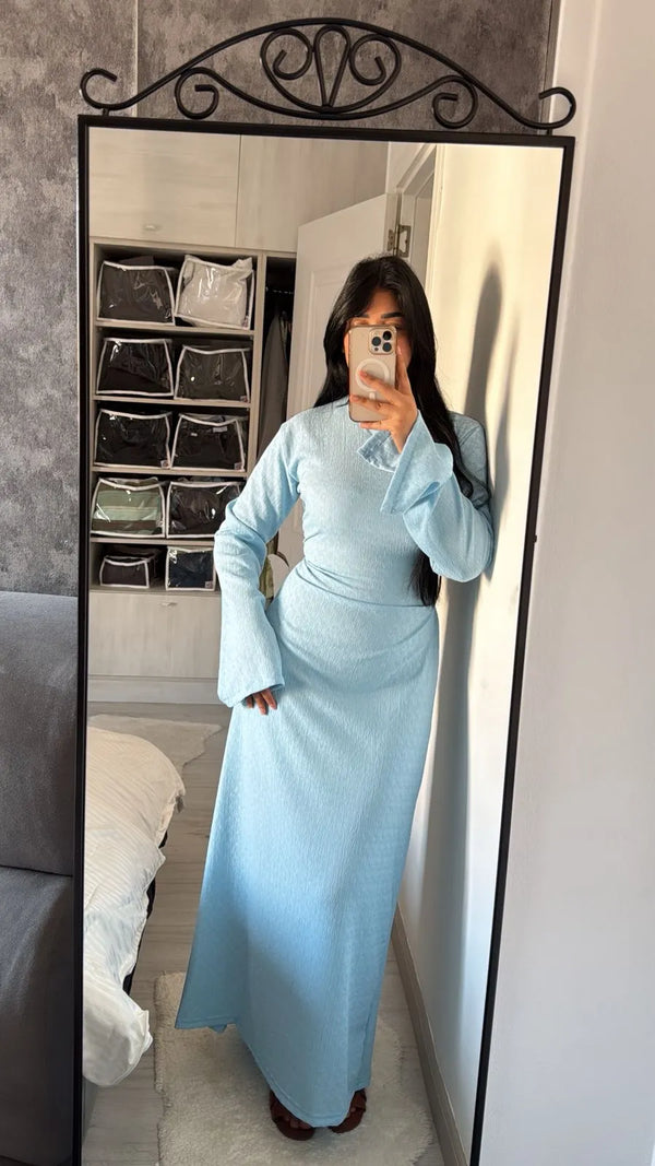 Crochet Dress Baby blue