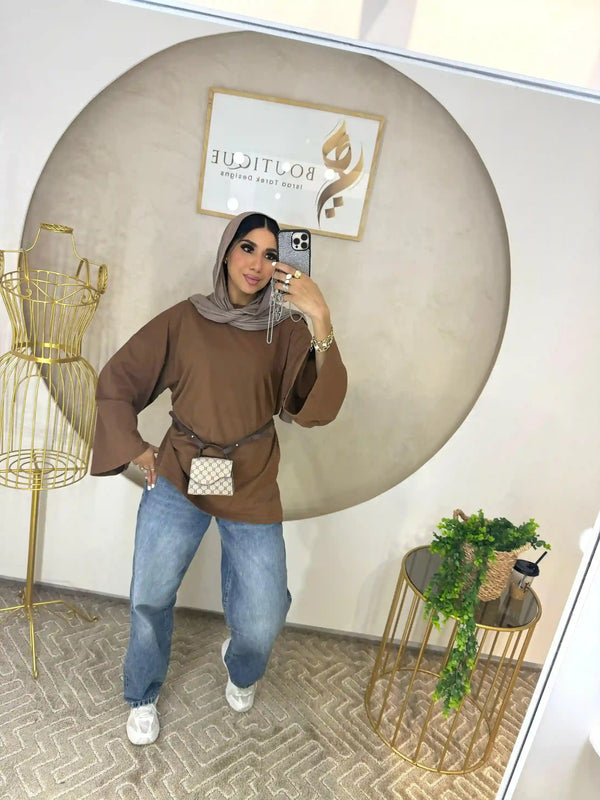 T-shirt Light brown