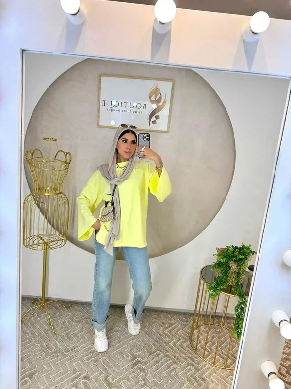 T-shirt Butter yellow