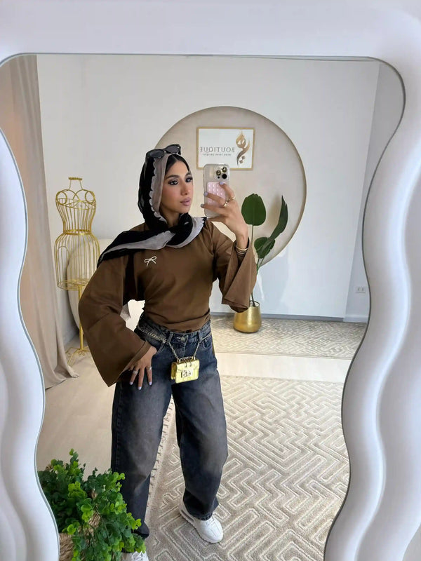 Heya Tshirt Light Brown