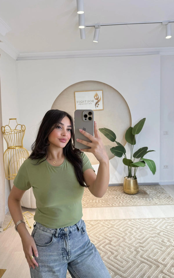 Half-Sleeve Top Mintgreen