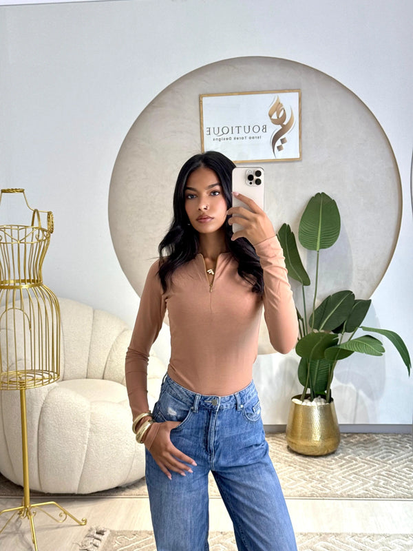 Long Sleeve Top Cocoa