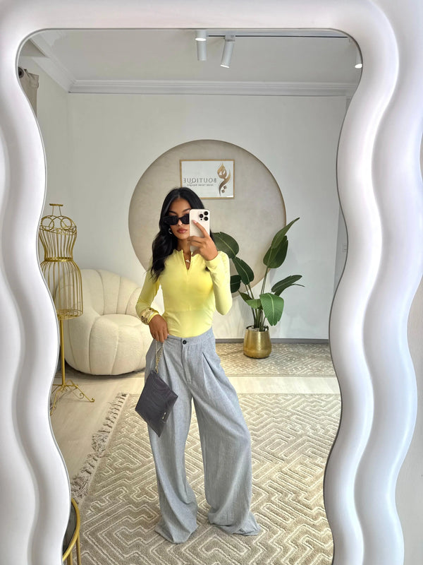 Long Sleeve Top Butteryellow