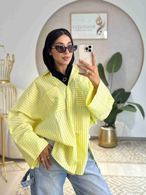 Striped shirt yellow