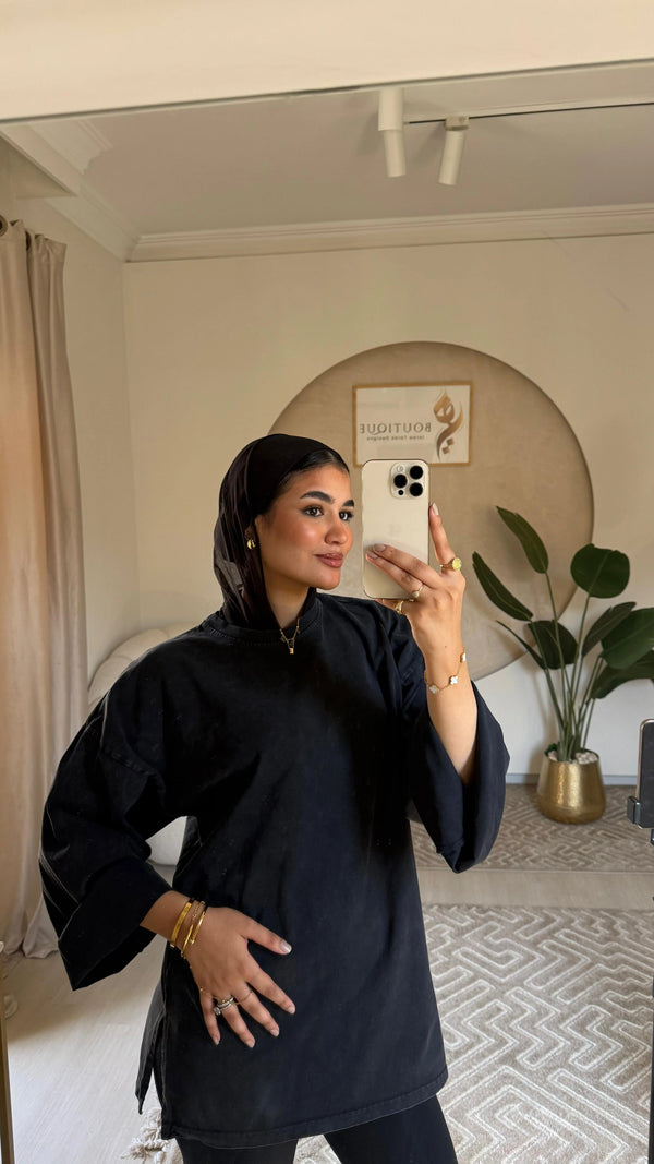 Washed teshirt Black