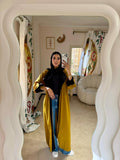 Crepe Abaya Mustard