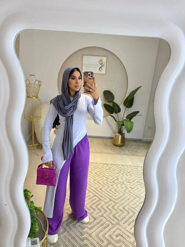 Lavender Belt Blouse