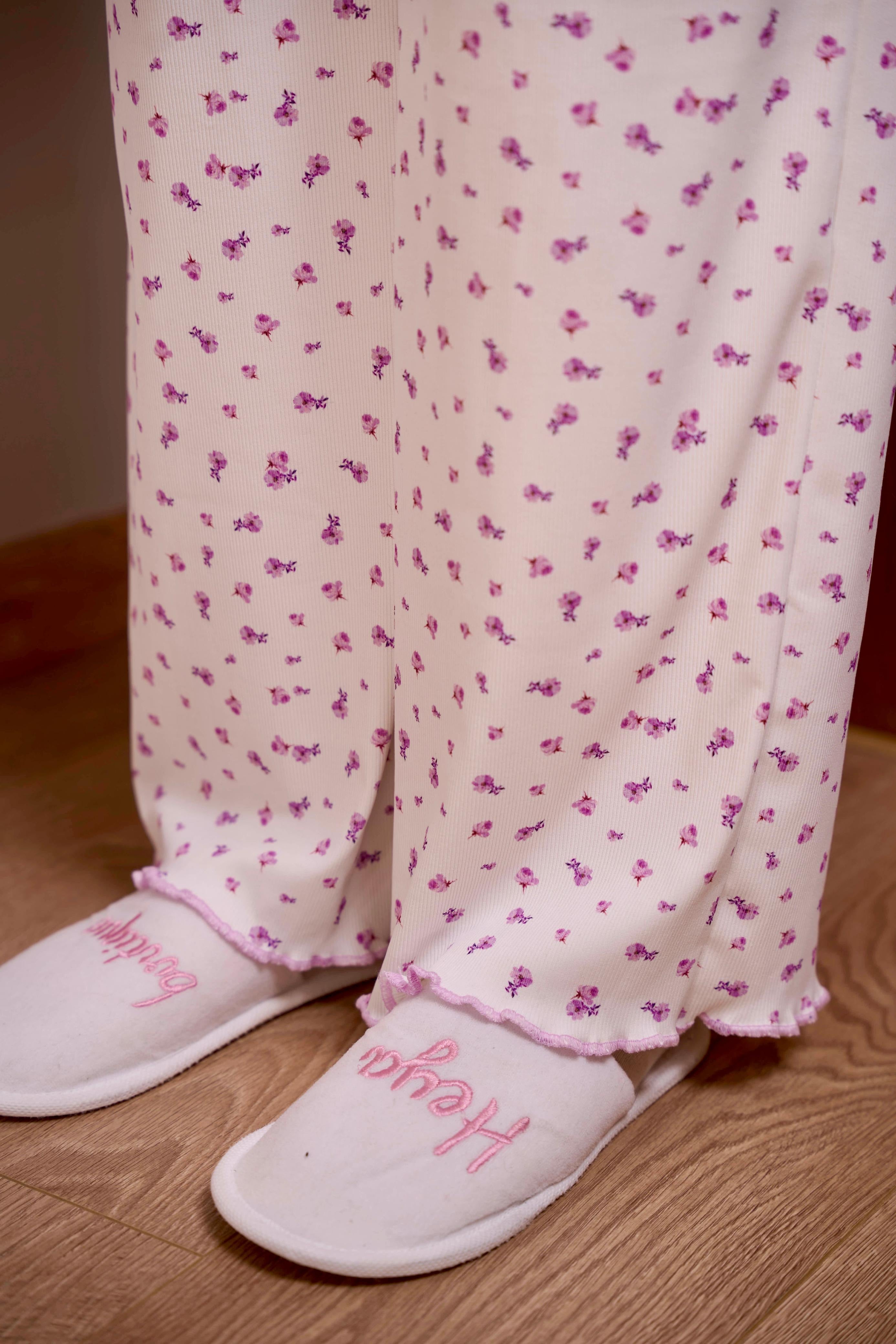 Lavender Bow Pajama Set