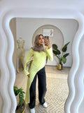 Butter yellow Belt Blouse