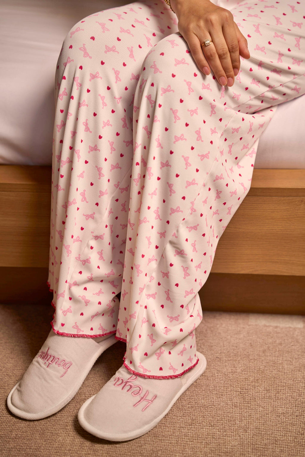 Fuchsia Bow Pajama Set