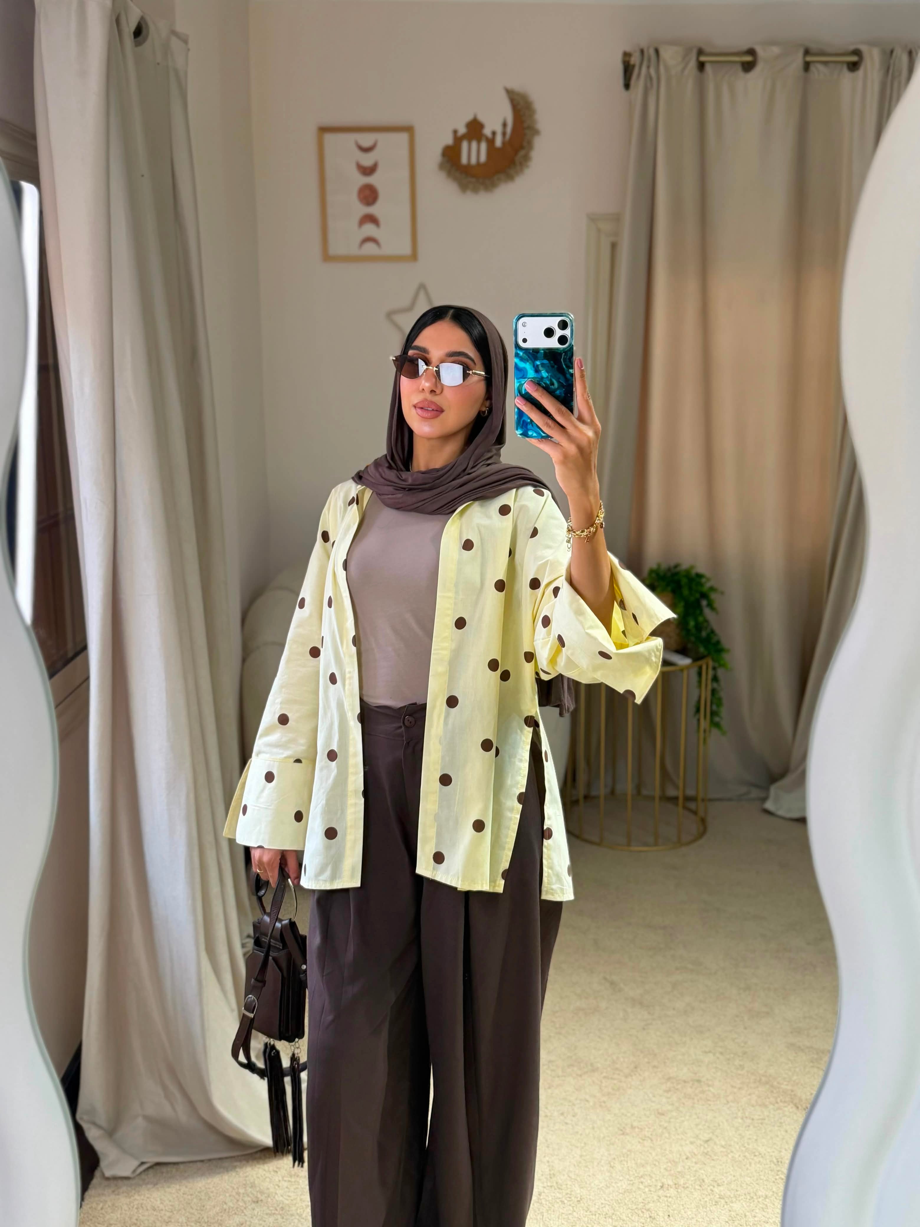 Polka Dots Shirt - Yellow