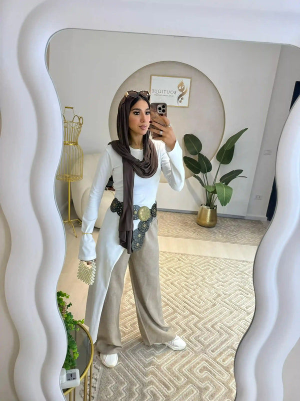Off-white Belt Blouse