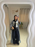 Silver Ruffled Cardigan