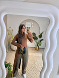 Light brown Belt Blouse