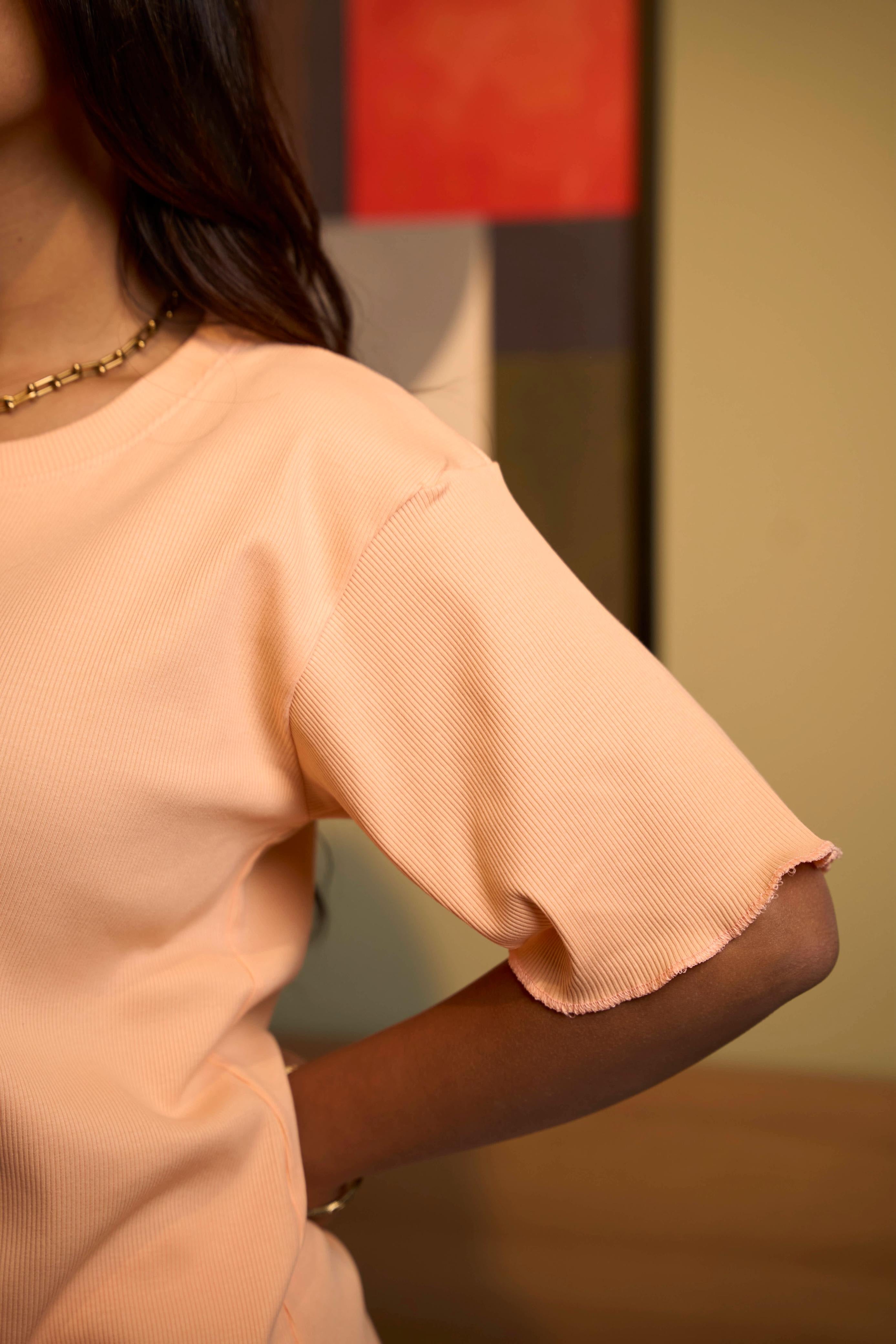 Plain Light Orange Pajama Set