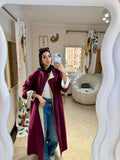 Crepe Abaya Burgundy