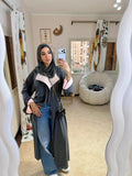 Crepe Abaya Darkgrey